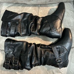 Boots! Black, I only wore once.